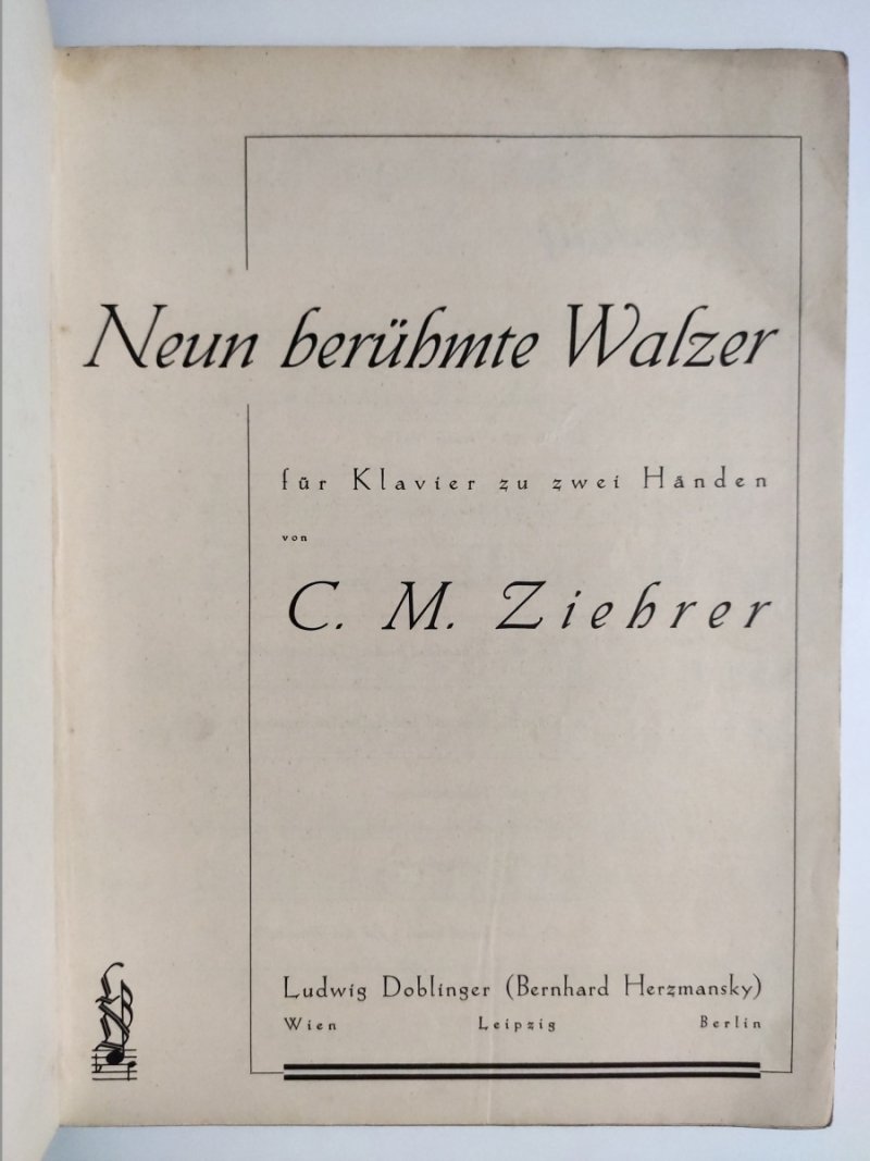 BERUHMTE WALZER 1938 - C. M. Ziehrer