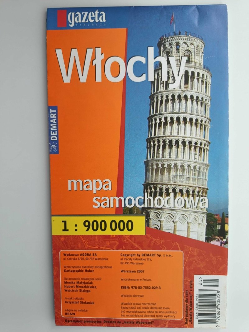 WŁOCHY 1:900 000