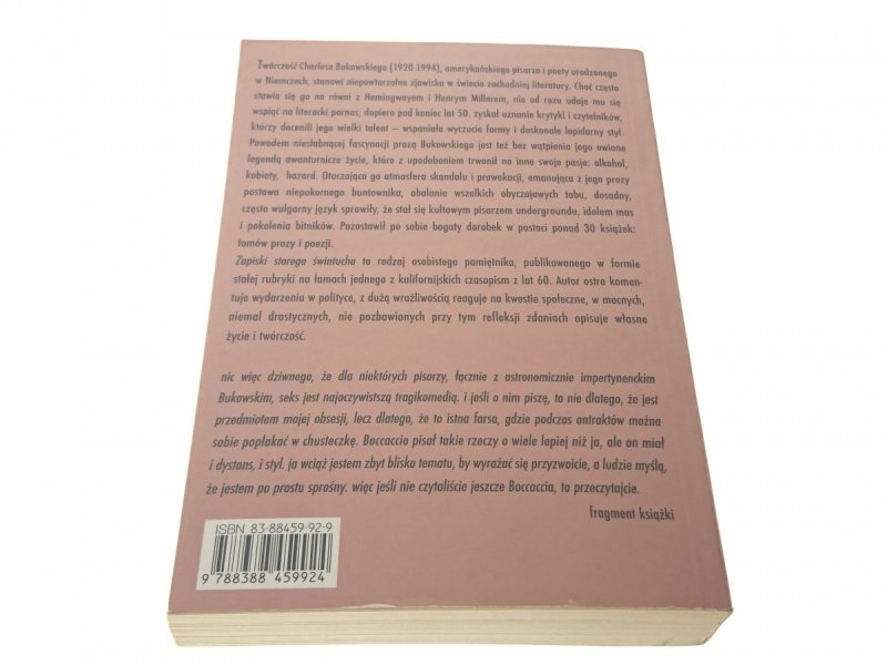 ZAPISKI STAREGO ŚWINTUCHA - Charles Bukowski 2002