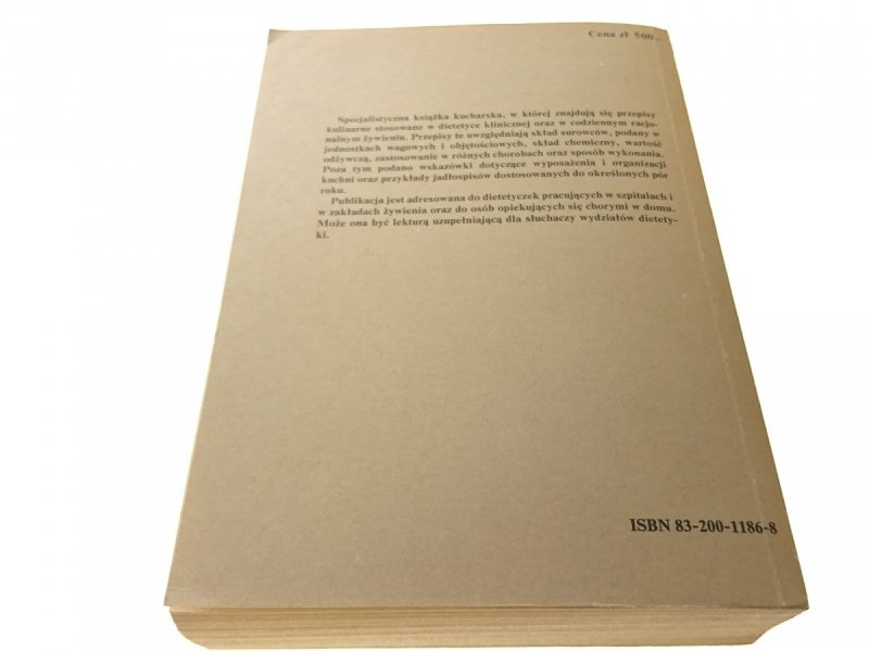 DIETETYCZNA KSIĄŻKA KUCHARSKA - Wieczorek 1986