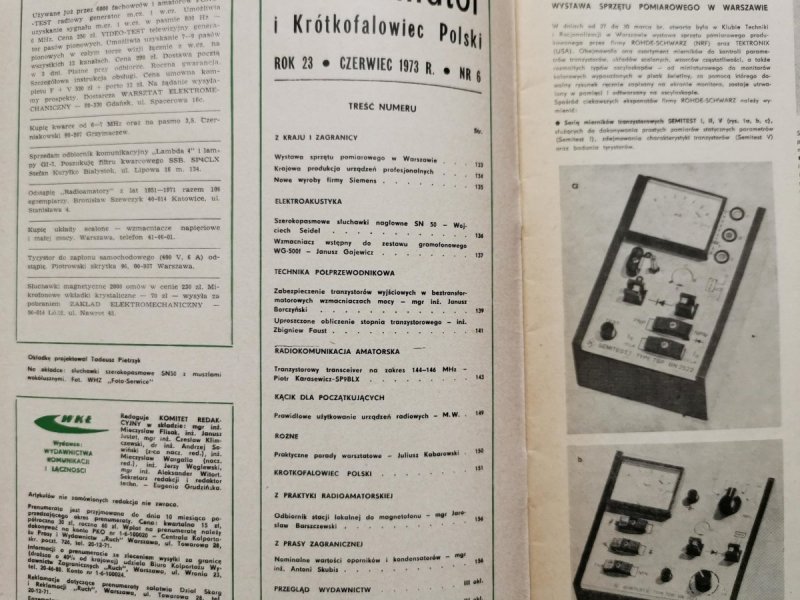 Radioamator i krótkofalowiec 6/1973