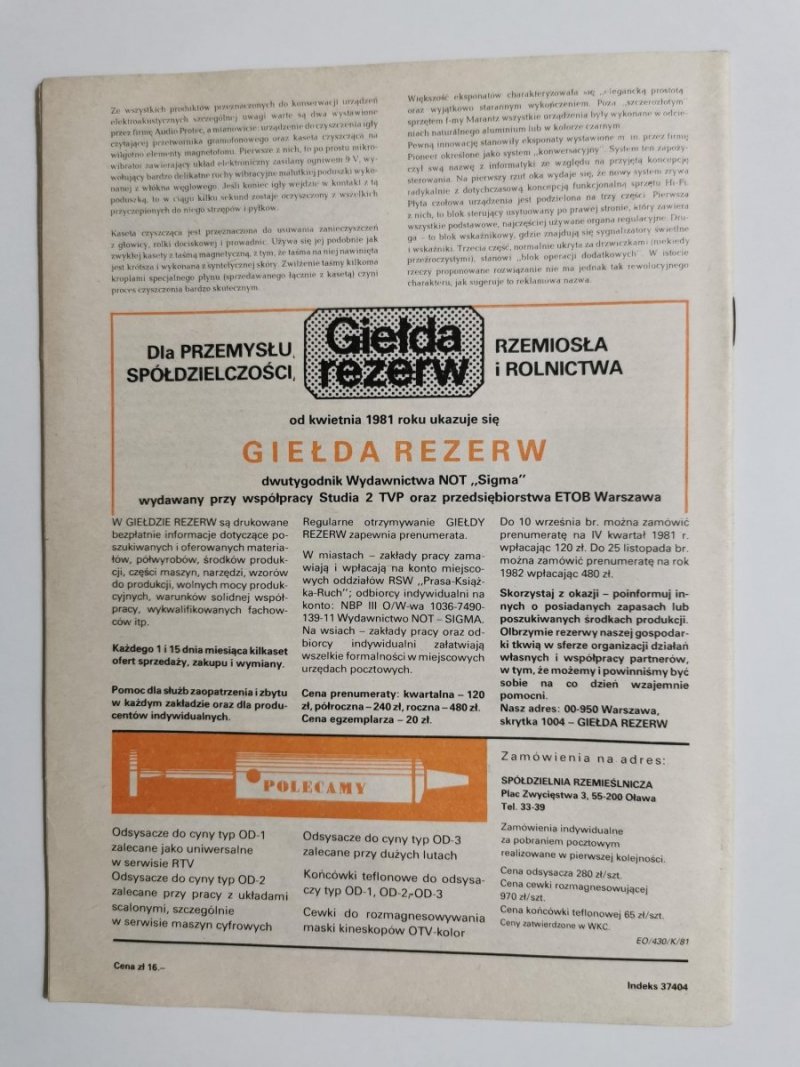 RADIOELEKTRONIK NR 7-8'81