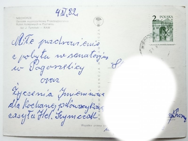 NIECHORZE. OŚRODEK WYPOCZYNKOWY PRZEDSIĘBIORSTWA ROBÓT KOLEJOWYCH W POZNANIU FOT. TYMIŃSKI
