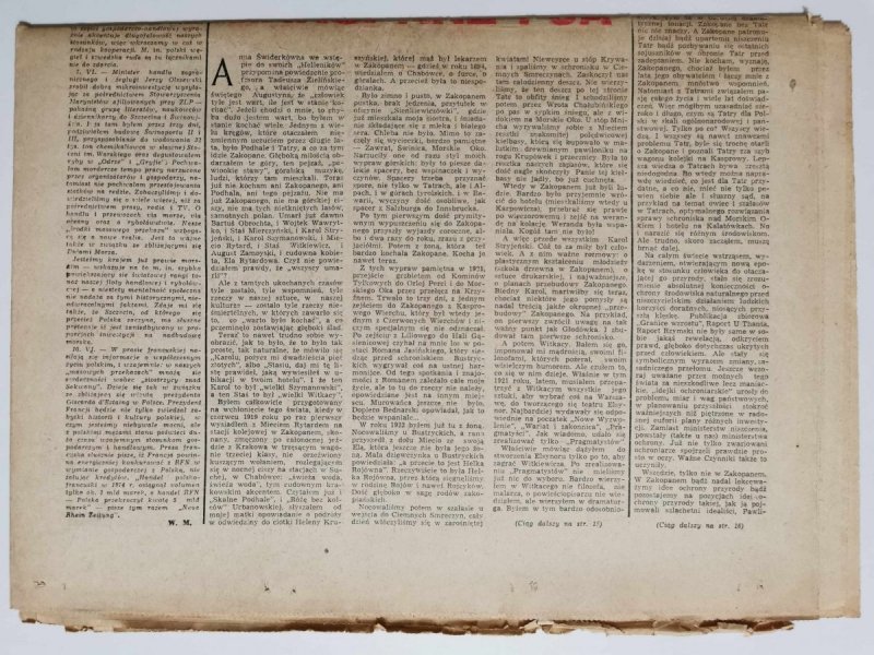 ŻYCIE LITERACKIE KRAKÓW, 15 CZERWCA 1975 ROK XXV NR 24 (1220)