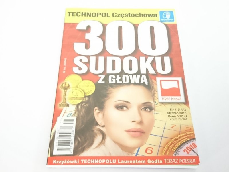300 SUDOKU Z GŁOWĄ NR 1 (144) STYCZEŃ 2018