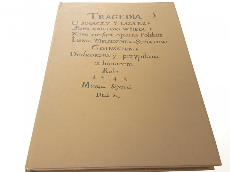 TRAGEDIA O BOGACZU I ŁAZARZU - Jerzy Treder