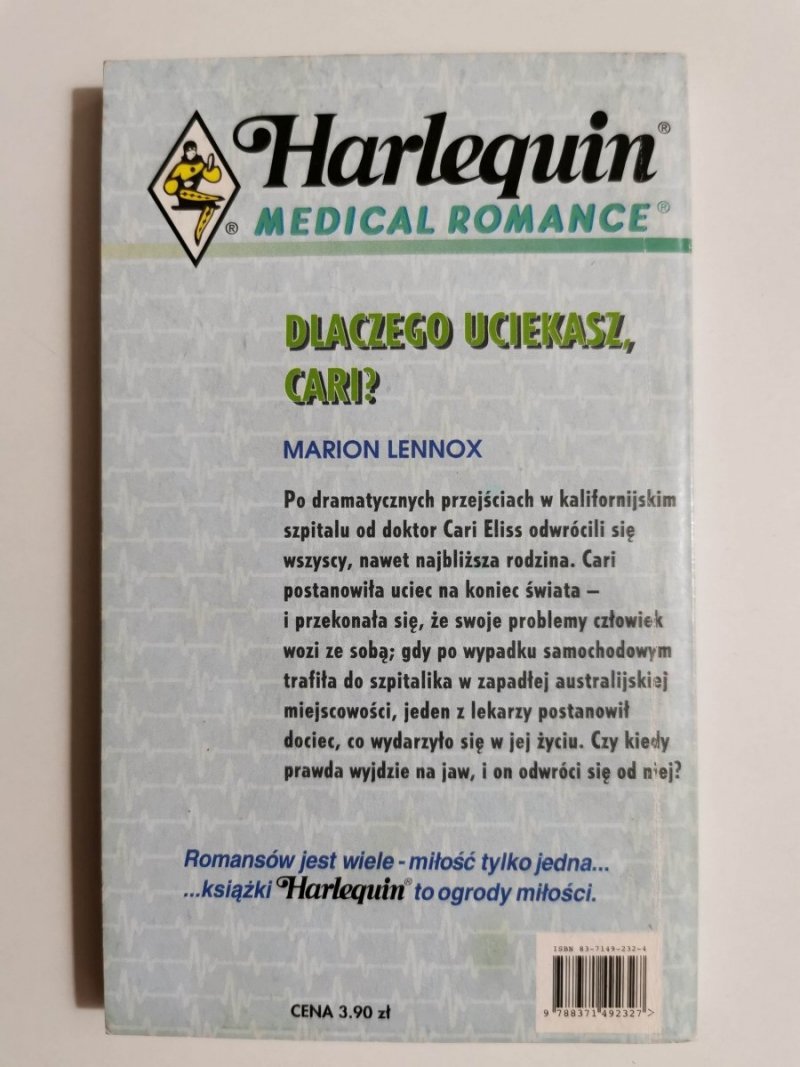 DLACZEGO UCIEKASZ, CARI? - Marion Lennox 1998