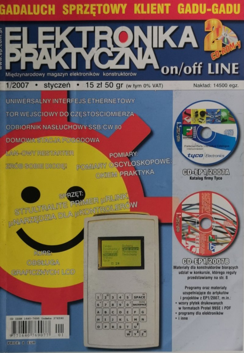 ELEKTRONIKA PRAKTYCZNA 1/2007 2xCD-ROM
