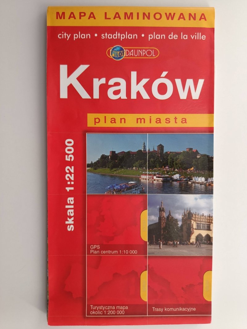 KRAKÓW PLAN MIASTA 1:22 500