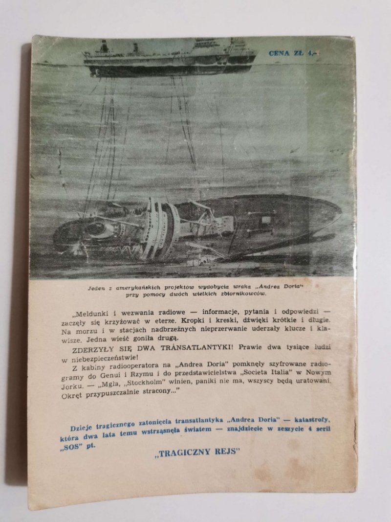 MINIATURY MORSKIE. ZAGINIONE ŻAGLOWCE - Stanisław Bernatt 1958