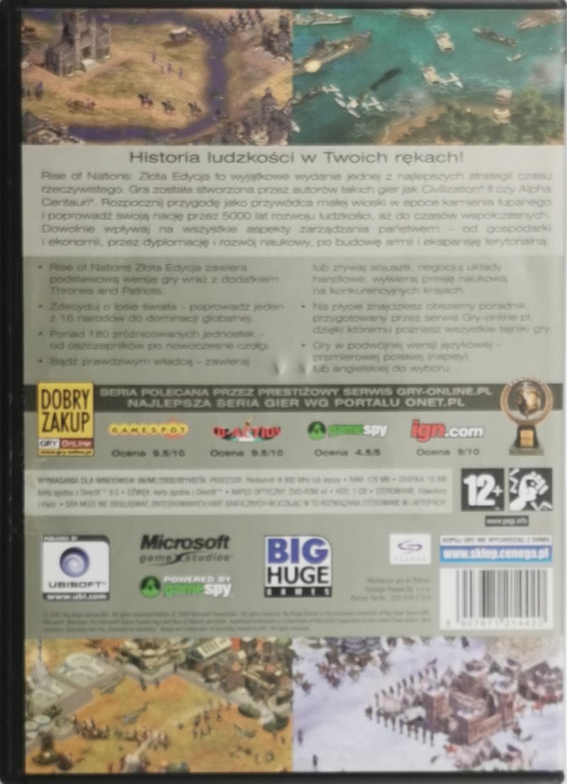 DVD. RISE OF NATIONS ZŁOTA EDYCJA