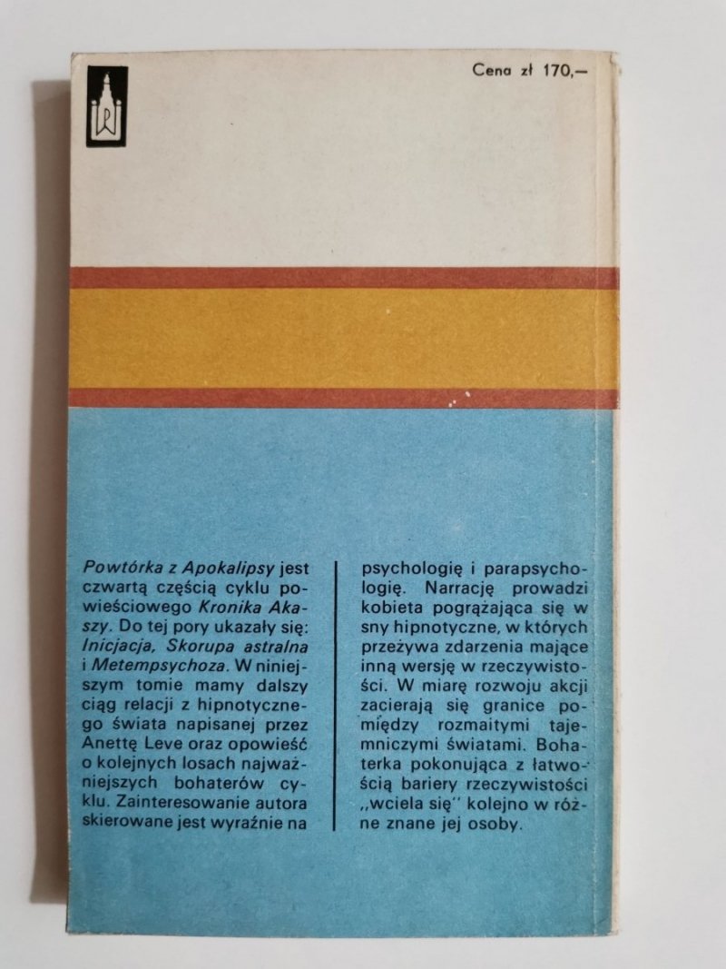 KRONIKA AKASZY. POWTÓRKA Z APOKALIPSY - Sawaszkiewicz 1986