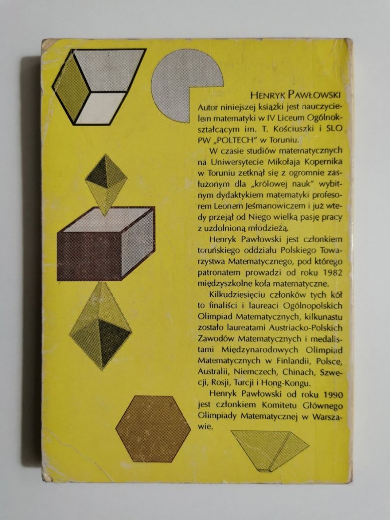 KÓŁKO MATEMATYCZNE DLA OLIMPIJCZYKÓW - Henryk Pawłowski 