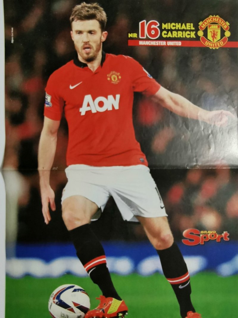 BRAVO SPORT PLAKAT. MICHAEL CARRICK (MANCHESTER UTD) CESC FABREGAS (BARCELONA)