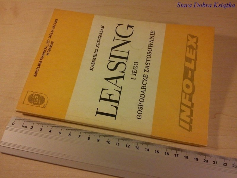 LEASING I JEGO GOSPODARCZE ZASTOSOWANIE 1991