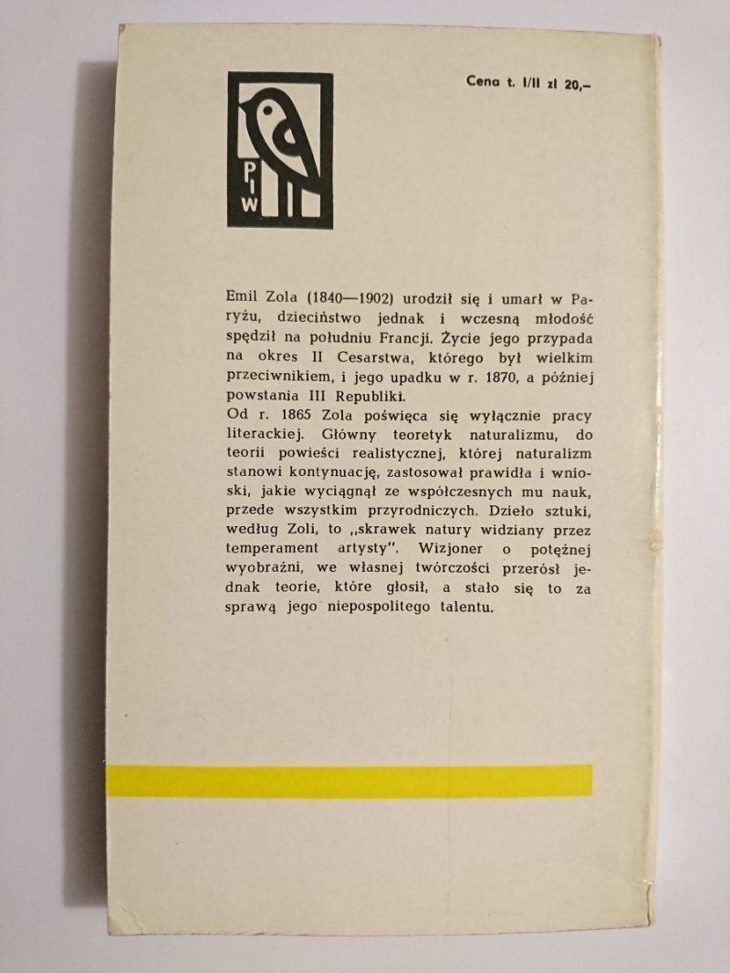 GERMINAL TOM I - Emil Zola 1970