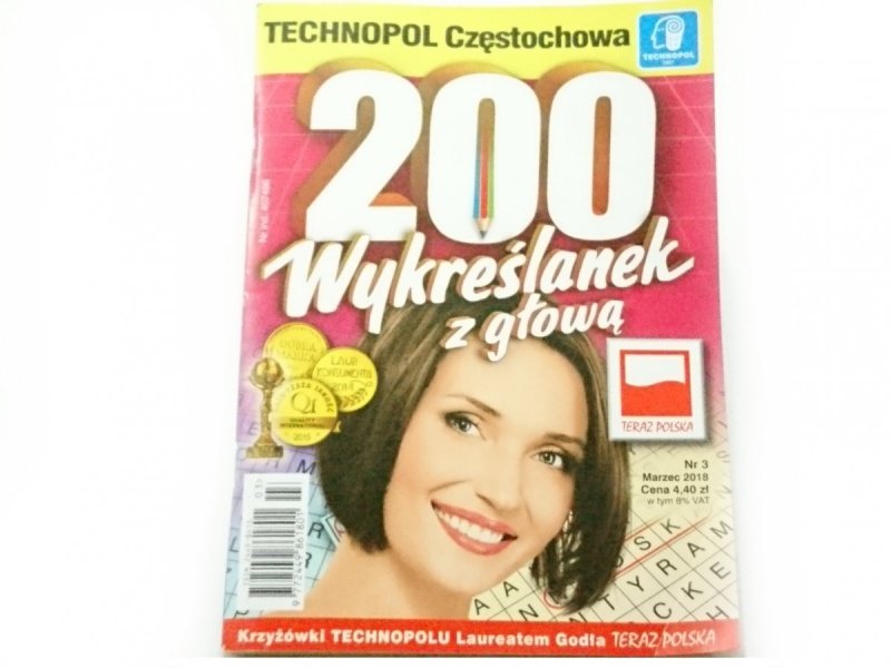 200 WYKREŚLANEK Z GŁOWĄ NR 3 MARZEC 2018