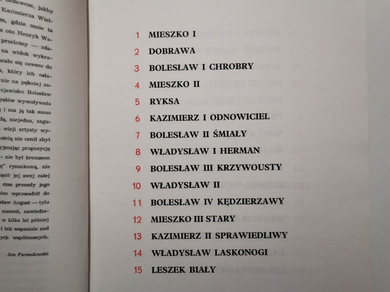 POCZET KRÓLÓW POLSKICH WEDŁUG JANA MATEJKI 1969