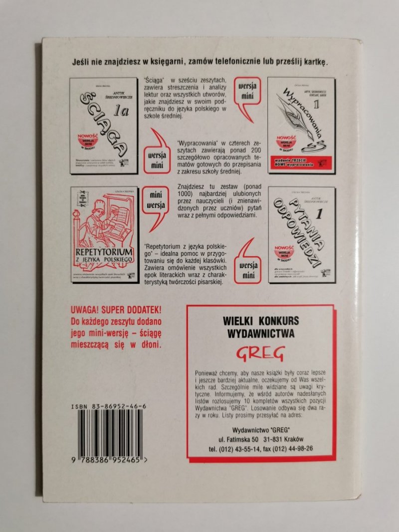 MATEMATYKA KOREPETYCJE 2 FUNKCJE LINIOWE, KWADRATOWE I WIELOMIANOWE 1999