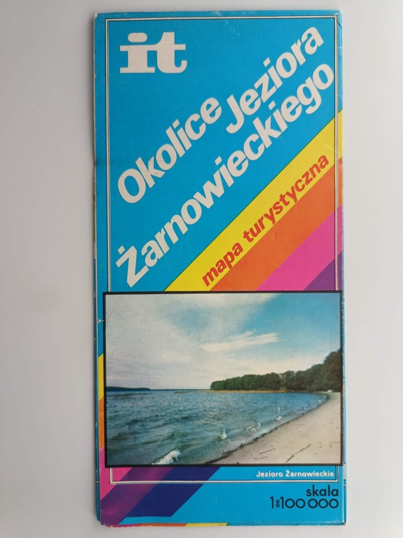 OKOLICE JEZIORA ŻARNOWIECKIEGO MAPA TURYSTYCZNA 1:100 000