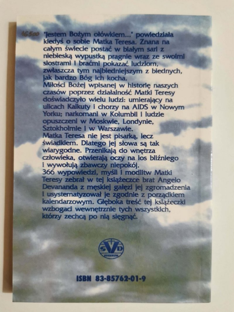 NA KAŻDY DZIEŃ. MYŚLI MATKI TERESY 1992