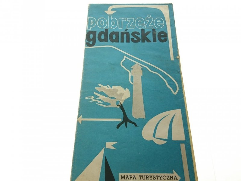 POBRZEŻE GDAŃSKIE. MAPA TURYSTYCZNA 1977