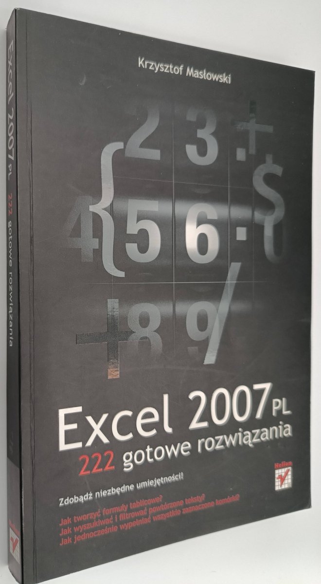 EXCEL 2007PL 222 GOTOWE ROZWIĄZANIA - Krzysztof Masłowski