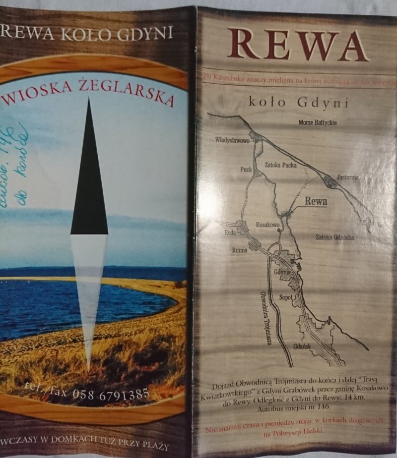 REWA. ROZKŁADANA ULOTKA