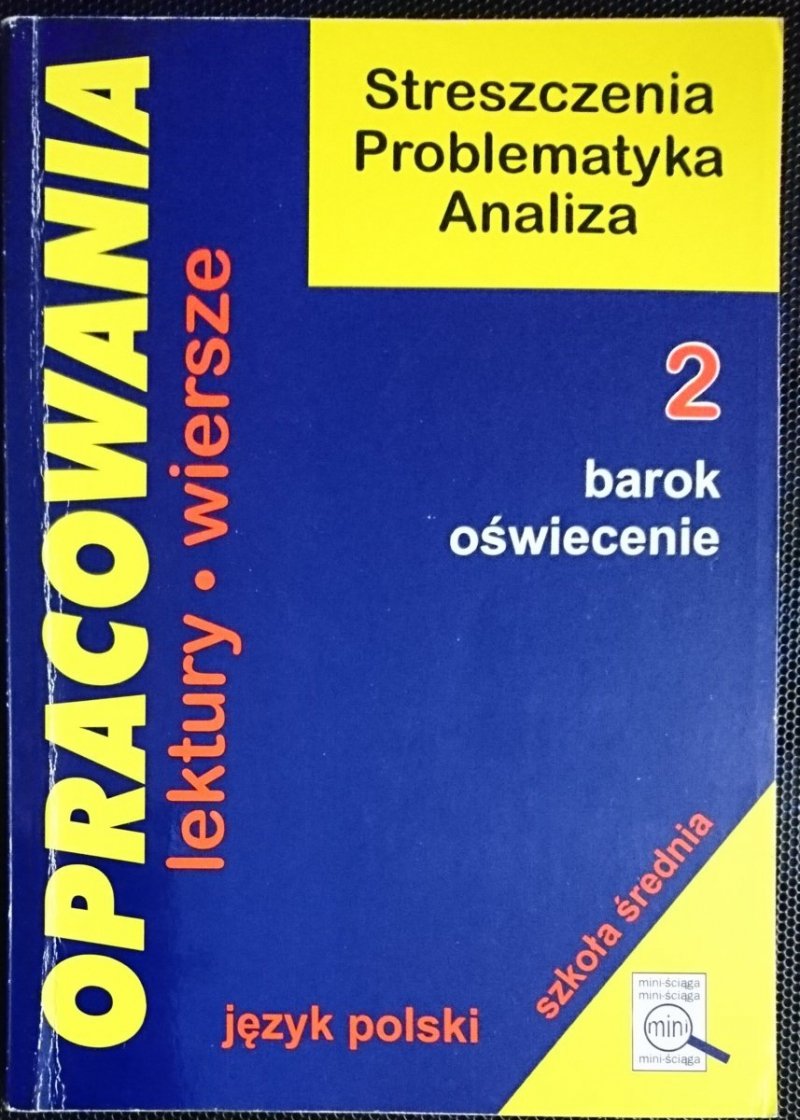 OPRACOWANIA 2 BAROK, OŚWIECENIA - Dorota Stopka