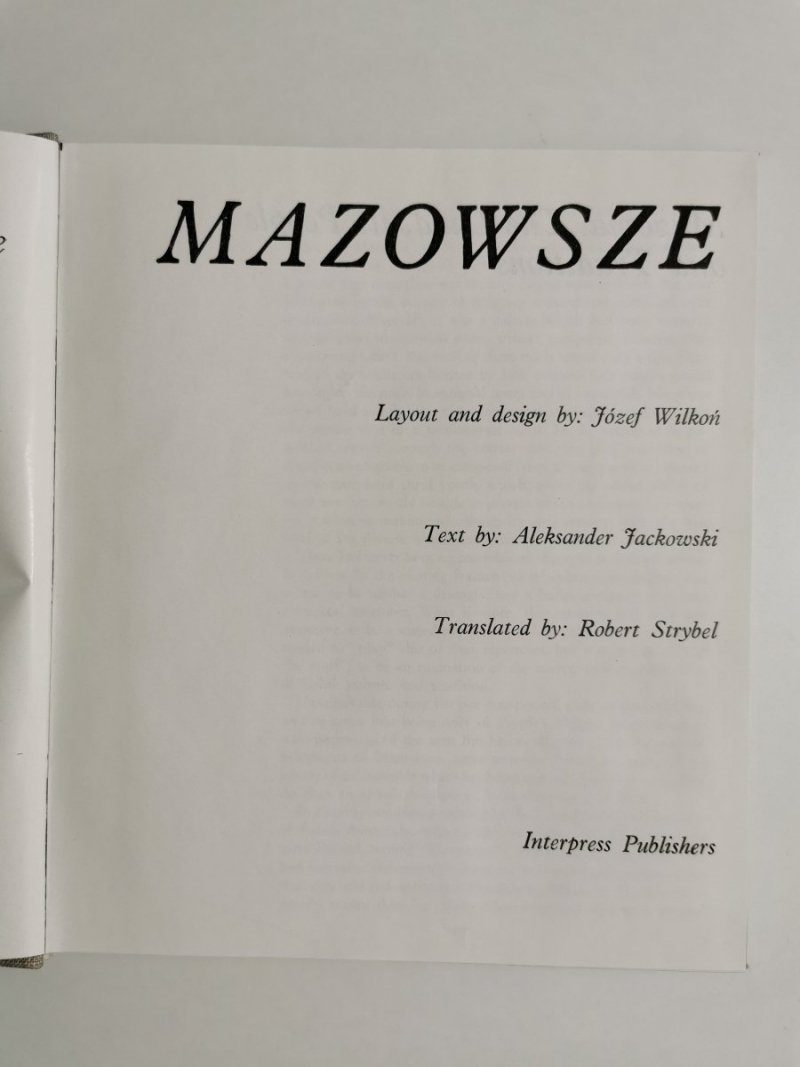 MAZOWSZE - Aleksander Jackowski 
