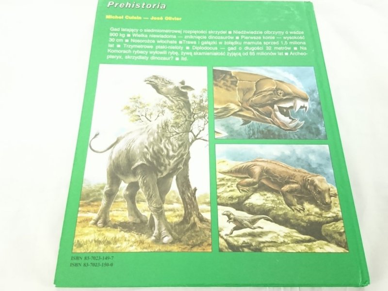 TAJEMNICE ZWIERZĄT. PREHISTORIA - Michel Cuisin 1990