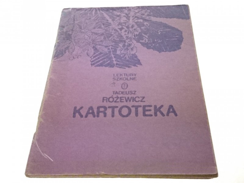 KARTOTEKA - Tadeusz Różewicz 1986