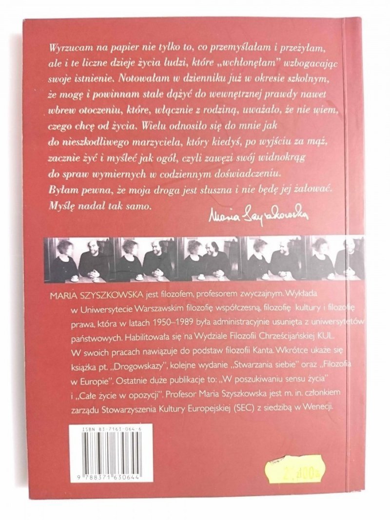 SPOTKANIA W SALONIE - Maria Szyszkowska 1998