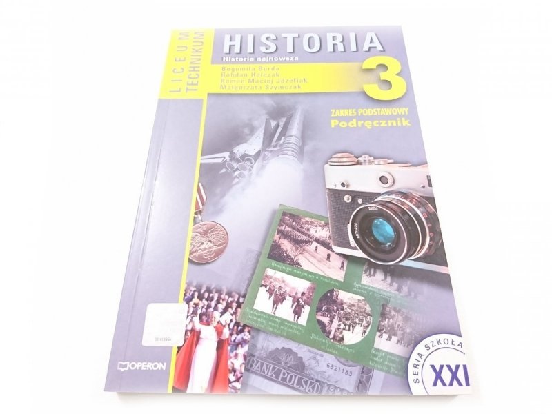 HISTORIA. ZAKRES PODSTAWOWY. PODRĘCZNIK KLASA 3 
