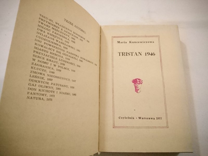 TRISTAN 1946 - Maria Kuncewiczowa 1977