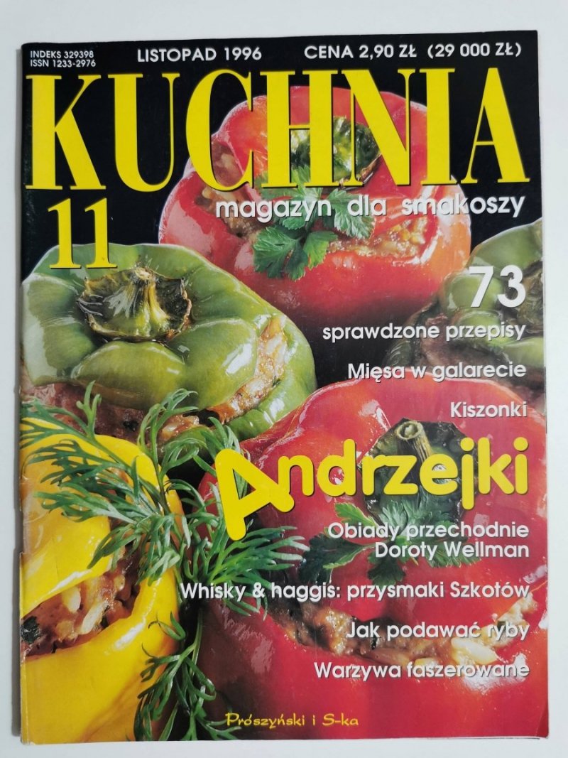 KUCHNIA. MAGAZYN DLA SMAKOSZY LISTOPAD 1996