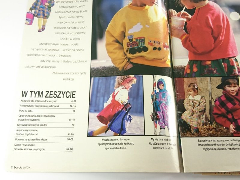 BURDA SPECIAL JESIEŃ-ZIMA 1992
