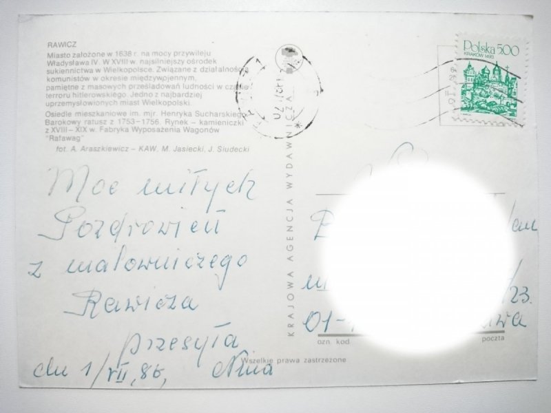 RAWICZ. CZTERY UJĘCIA FOT. ARASZKIEWICZ I INNI