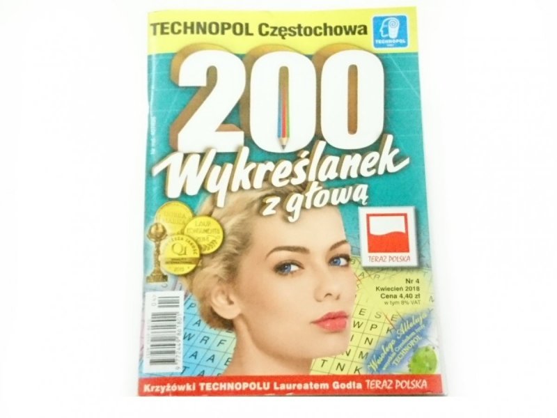 200 WYKREŚLANEK Z GŁOWĄ NR 4 KWIECIEŃ 2018