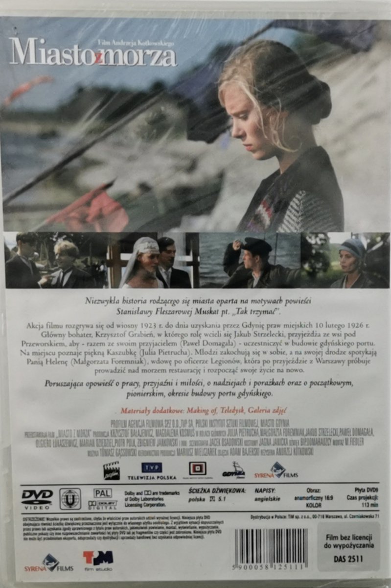 DVD. MIASTO MORZA FILM ANDRZEJA KOTKOWSKIEGO
