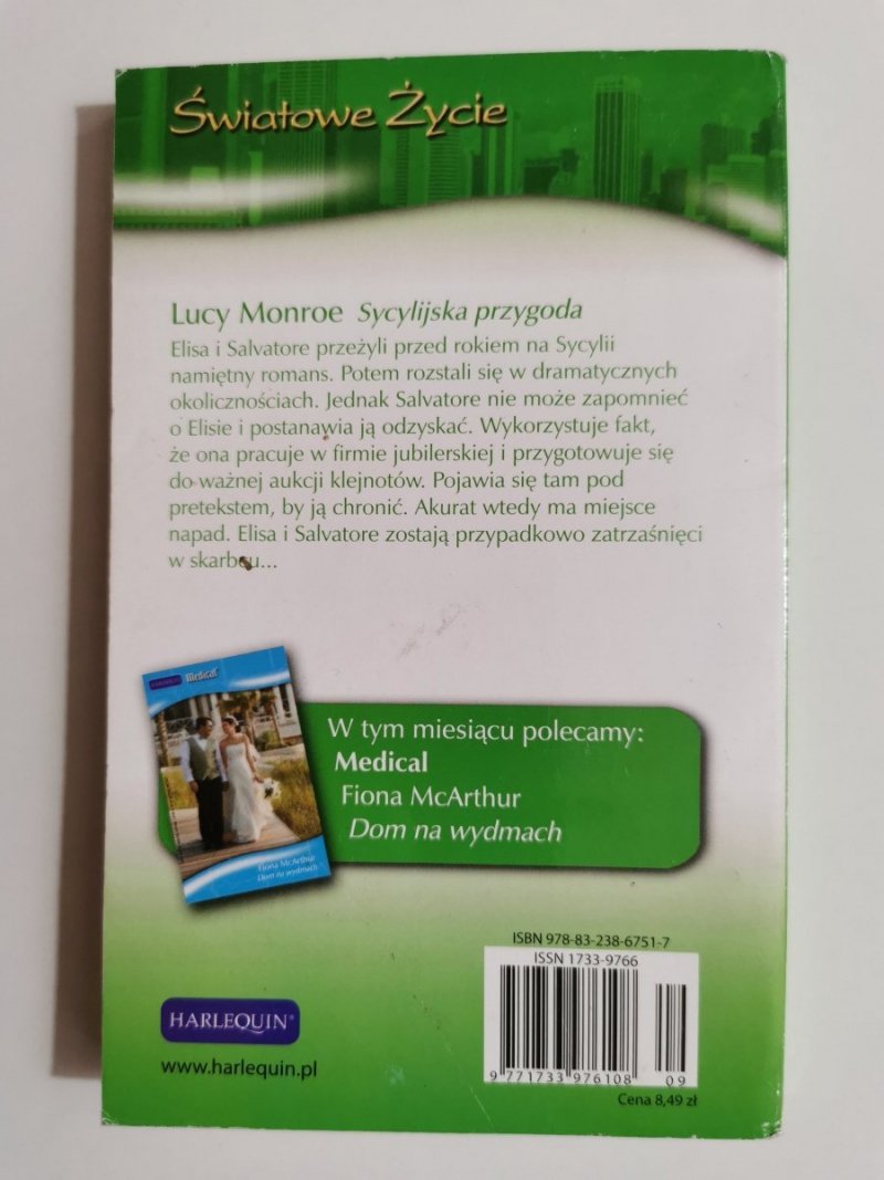 SYCYLIJSKA PRZYGODA - Lucy Monroe 2010