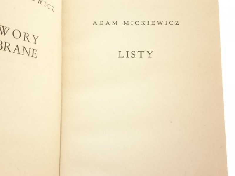LISTY - Adam Mickiewicz 1957