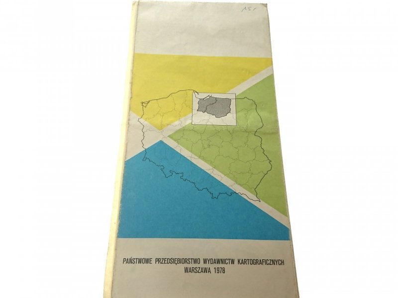 WOJEWODSCHAFTEN. ELBLĄG OLSZTYN AUTOKARTE 1978