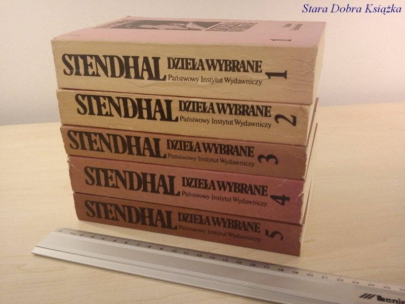 DZIEŁA WYBRANE TOMY OD 1 DO 5 - STENDHAL