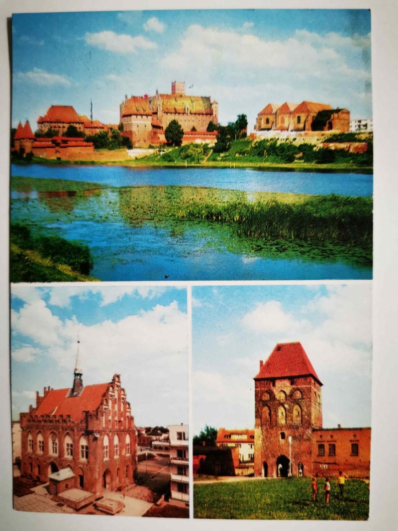 MALBORK. ZESPÓŁ ZAMKU POKRZYŻACKIEGO KOLAŻ 3 ZDJĘĆ