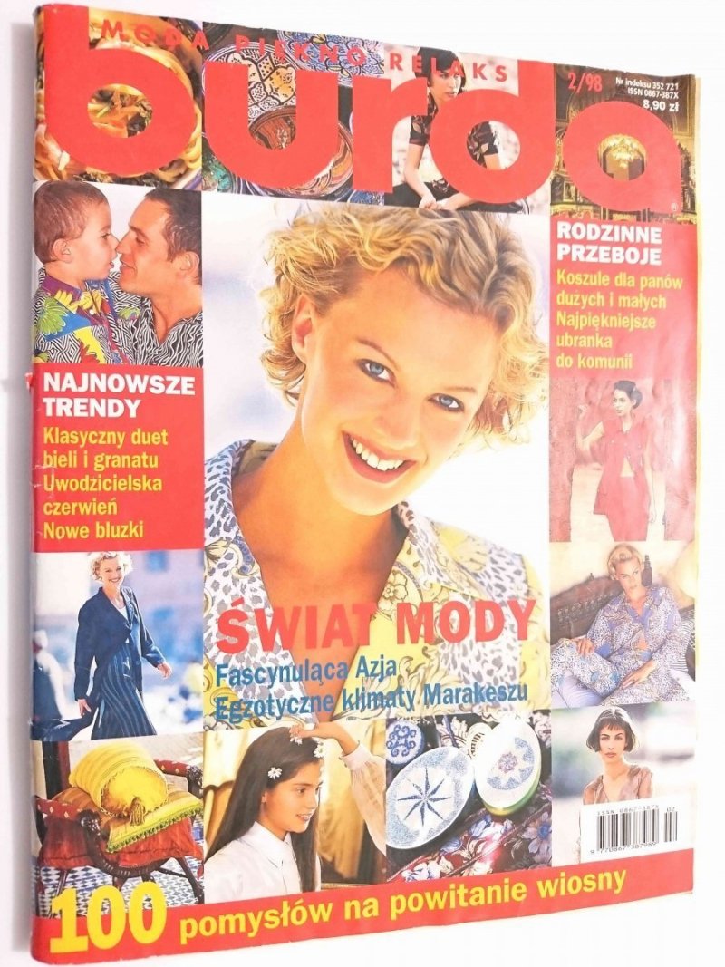 BURDA NR 2/98 ŚWIAT MODY