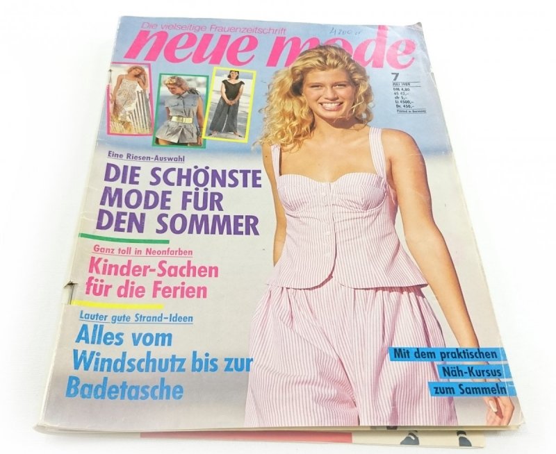 NEUE MODE NR 7 JULI 1989 DIE SCHONSTE MODE FUR