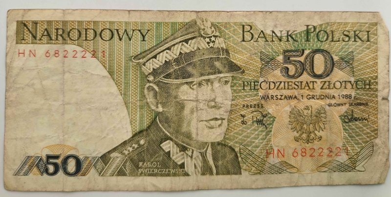 PIĘĆDZIESIĄT ZŁOTYCH HN 6822221