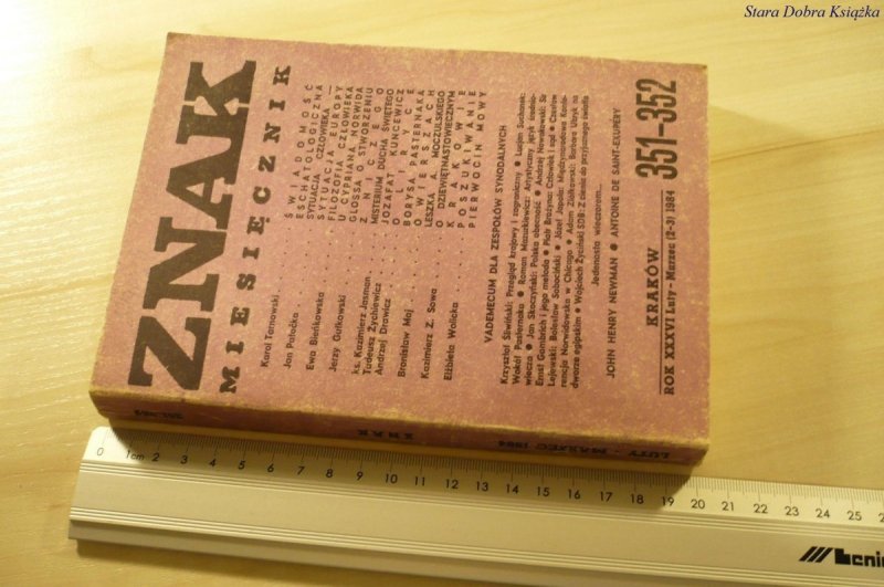 ZNAK. MIESIĘCZNIK 351-352 LUTY-MARZEC 1984
