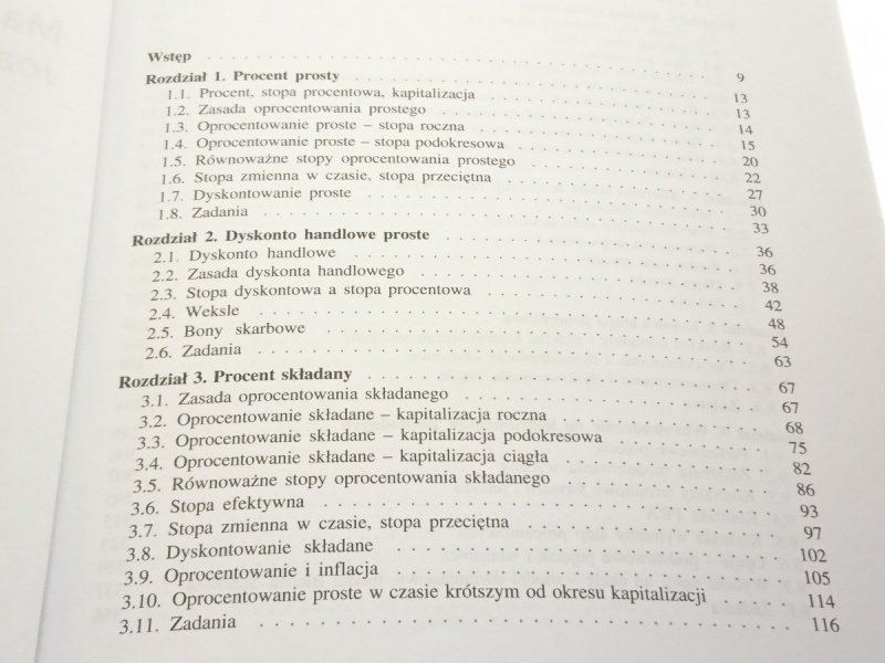 MATEMATYKA FINANSOWA - Maria Podgórska 2005